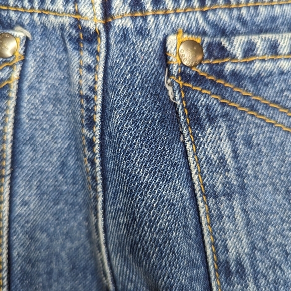 Ragged Jeans Wide Leg Denim Pants with Raw Hem | Size 26 - Picture 8 of 10